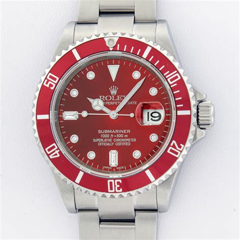 red face gold rolex|rolex submariner red face.